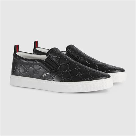 gucci black slip ons|gucci slip ons men.